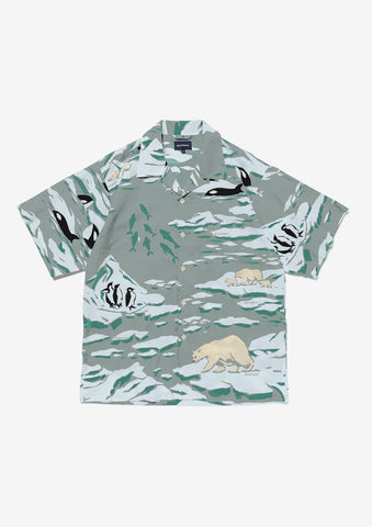 EDGD OPEN COLLAR TEXTILE SS SHIRT