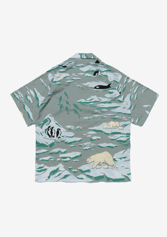 EDGD OPEN COLLAR TEXTILE SS SHIRT