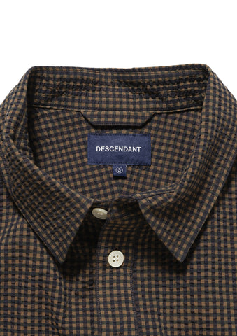 VOIL PULLOVER PLAID SS SHIRT