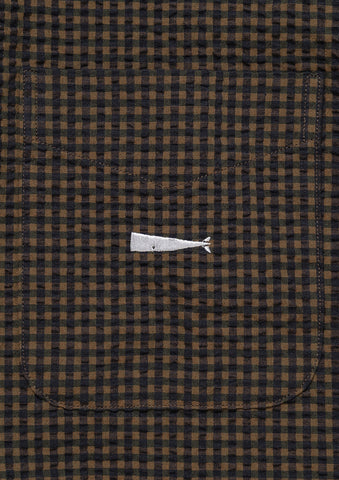 VOIL PULLOVER PLAID SS SHIRT