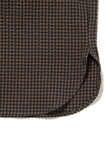 VOIL PULLOVER PLAID SS SHIRT