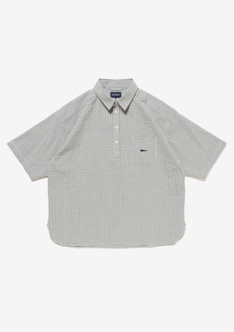 VOIL PULLOVER PLAID SS SHIRT