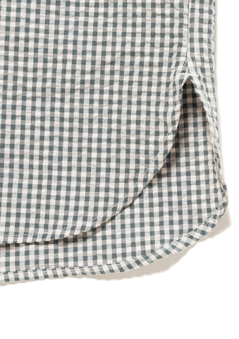 VOIL PULLOVER PLAID SS SHIRT