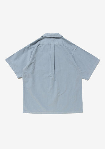 S WIND OPEN COLLAR SEERSUCKER SS SHIRT