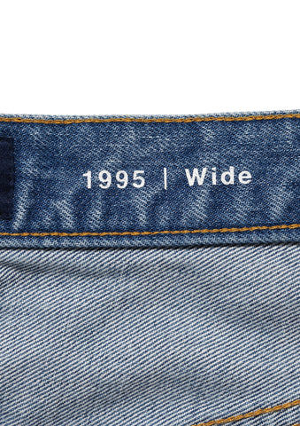 1995 DENIM TROUSERS BAGGY HARD WASH
