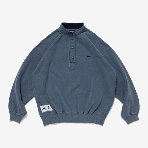 VOIL HENLEY NECK PIGMENT DYE