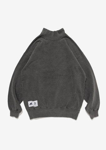 SPUR MOCK NECK PIGMENT DYE