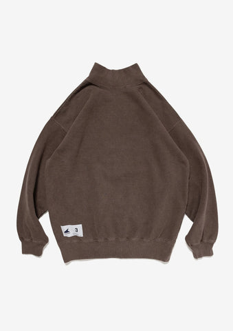 SPUR MOCK NECK PIGMENT DYE