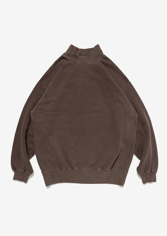 SPUR MOCK NECK PIGMENT DYE