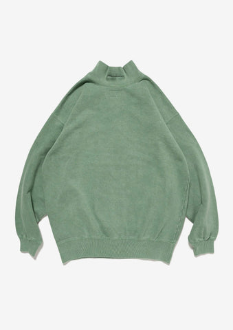 SPUR MOCK NECK PIGMENT DYE