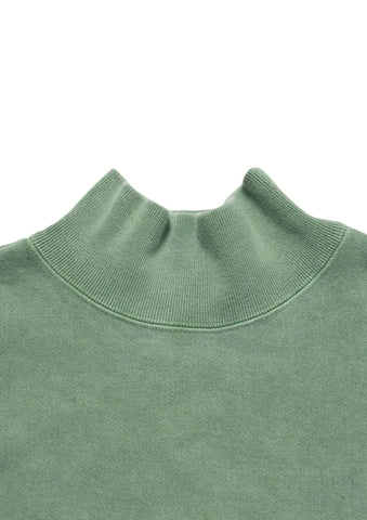 SPUR MOCK NECK PIGMENT DYE