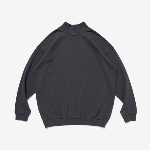 TORTOISE WAFFLE MOCK NECK LS