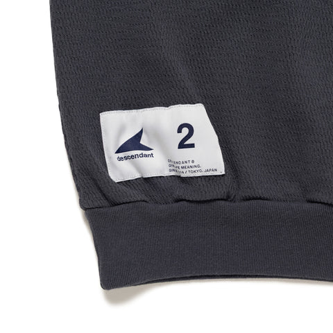 TORTOISE WAFFLE MOCK NECK LS