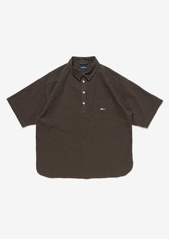 VOIL PULLOVER PLAID SS SHIRT