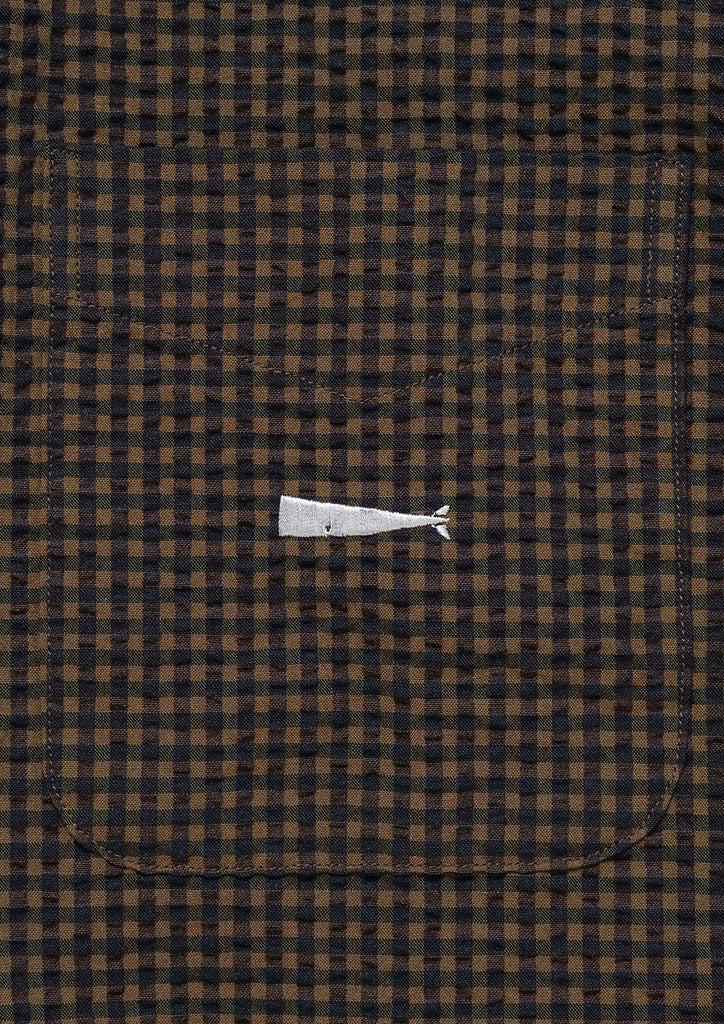 VOIL PULLOVER PLAID SS SHIRT