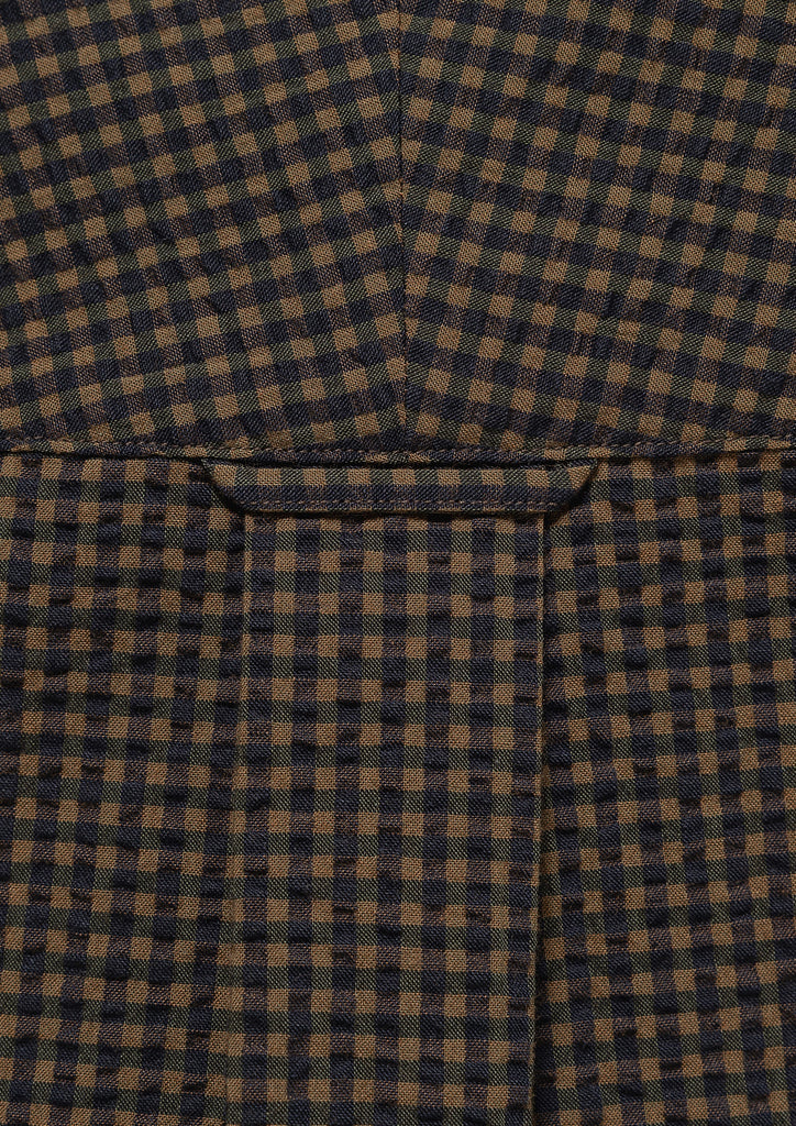 VOIL PULLOVER PLAID SS SHIRT