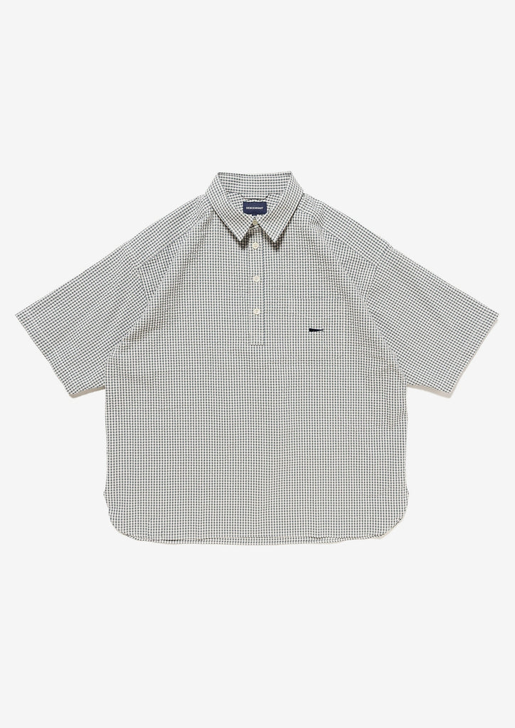 VOIL PULLOVER PLAID SS SHIRT