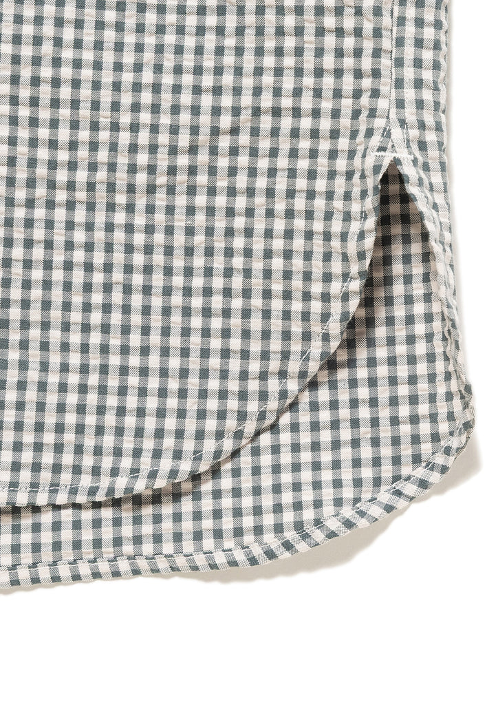 VOIL PULLOVER PLAID SS SHIRT