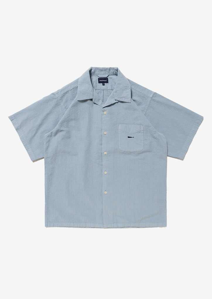 S WIND OPEN COLLAR SEERSUCKER SS SHIRT