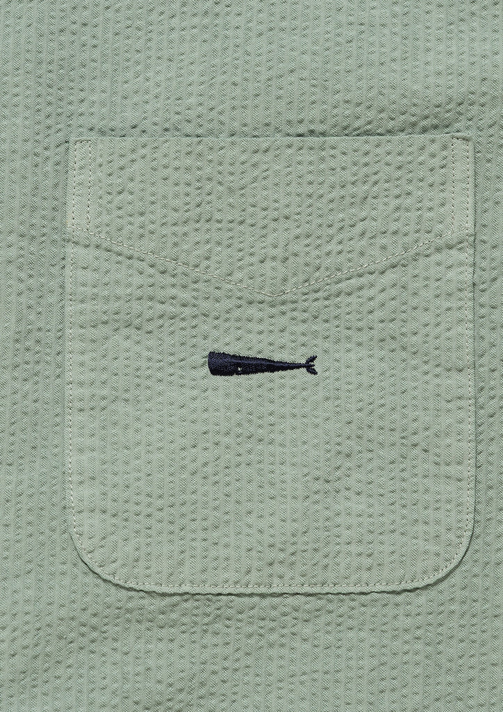 S WIND OPEN COLLAR SEERSUCKER SS SHIRT