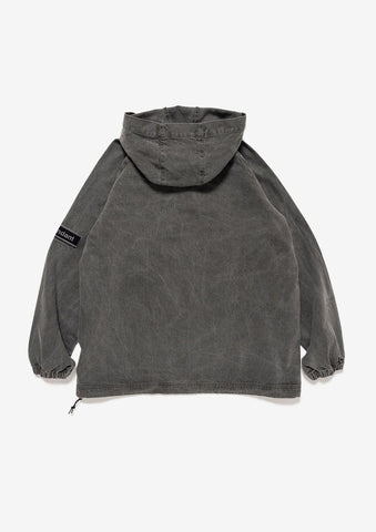 MOLE HOODED LS SHIRT PIGMENT DYE