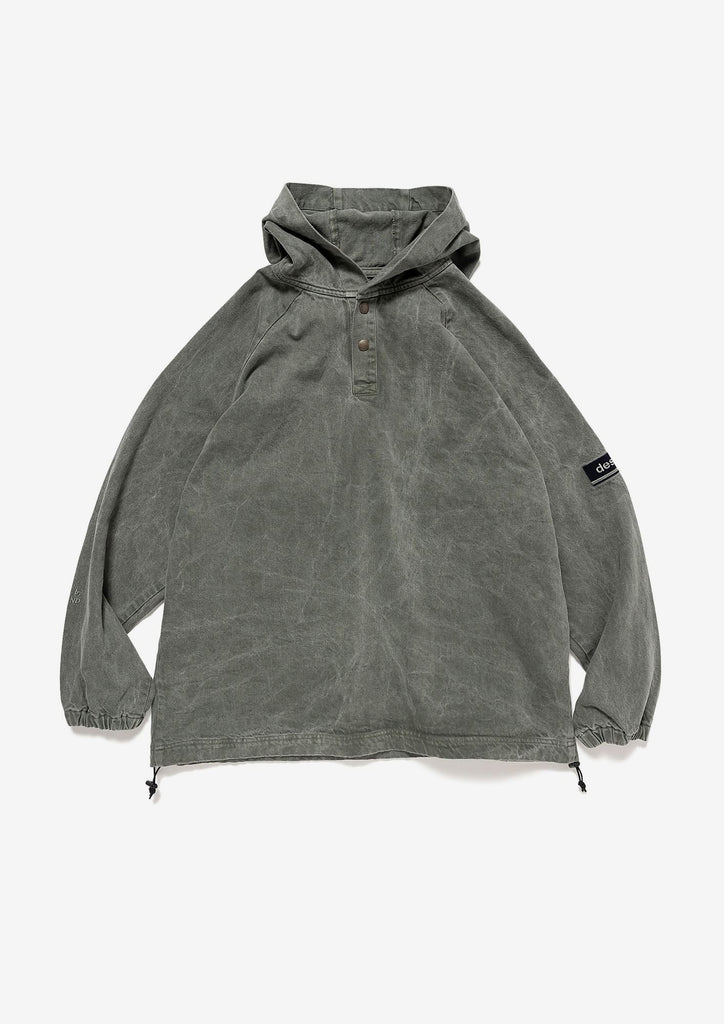 MOLE HOODED LS SHIRT PIGMENT DYE