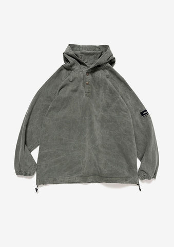MOLE HOODED LS SHIRT PIGMENT DYE