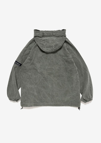 MOLE HOODED LS SHIRT PIGMENT DYE
