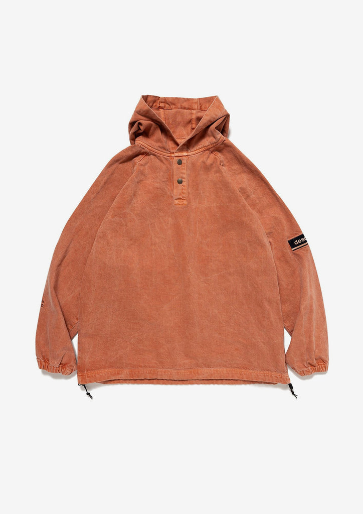 MOLE HOODED LS SHIRT PIGMENT DYE
