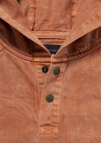 MOLE HOODED LS SHIRT PIGMENT DYE