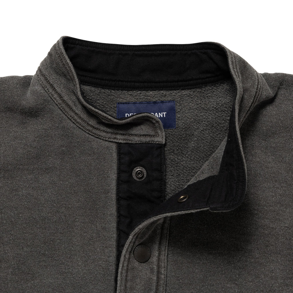 VOIL HENLEY NECK PIGMENT DYE