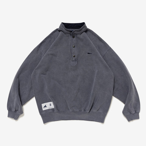 VOIL HENLEY NECK PIGMENT DYE
