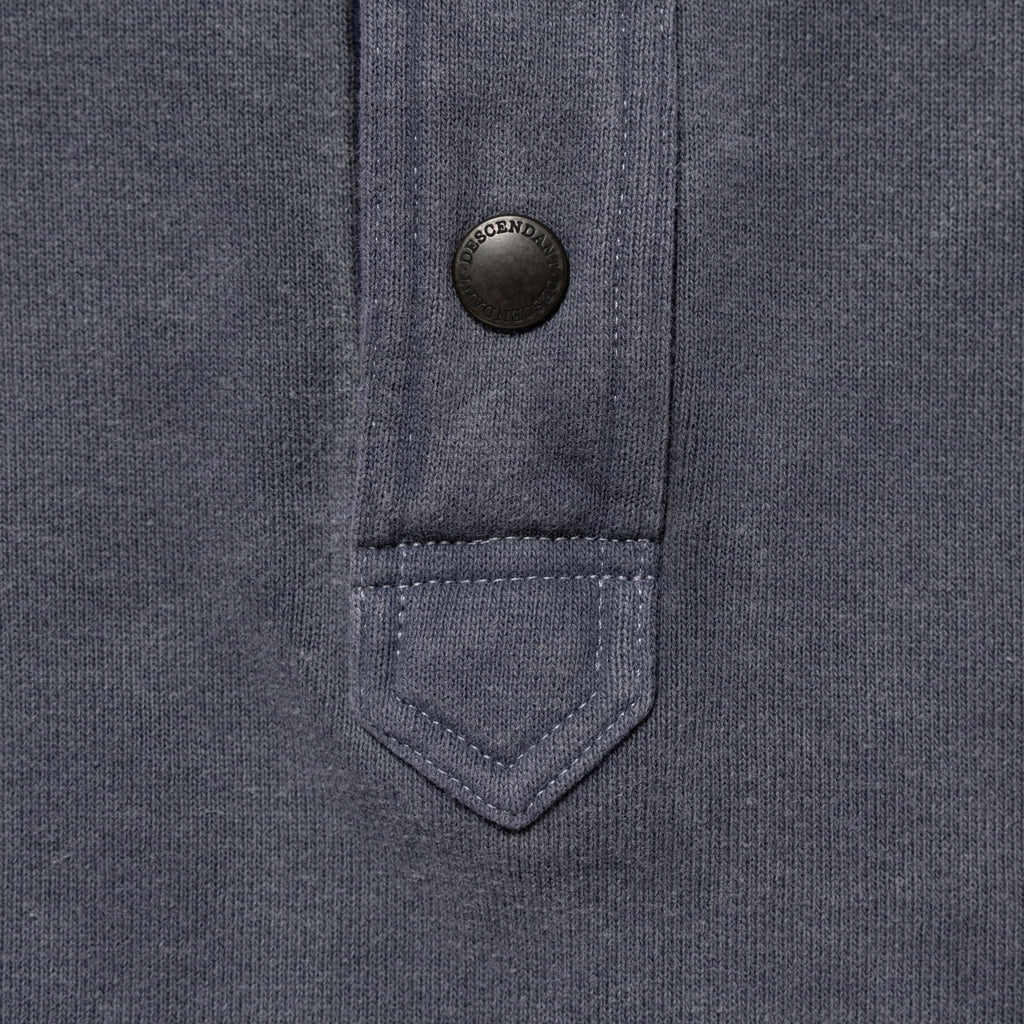 VOIL HENLEY NECK PIGMENT DYE