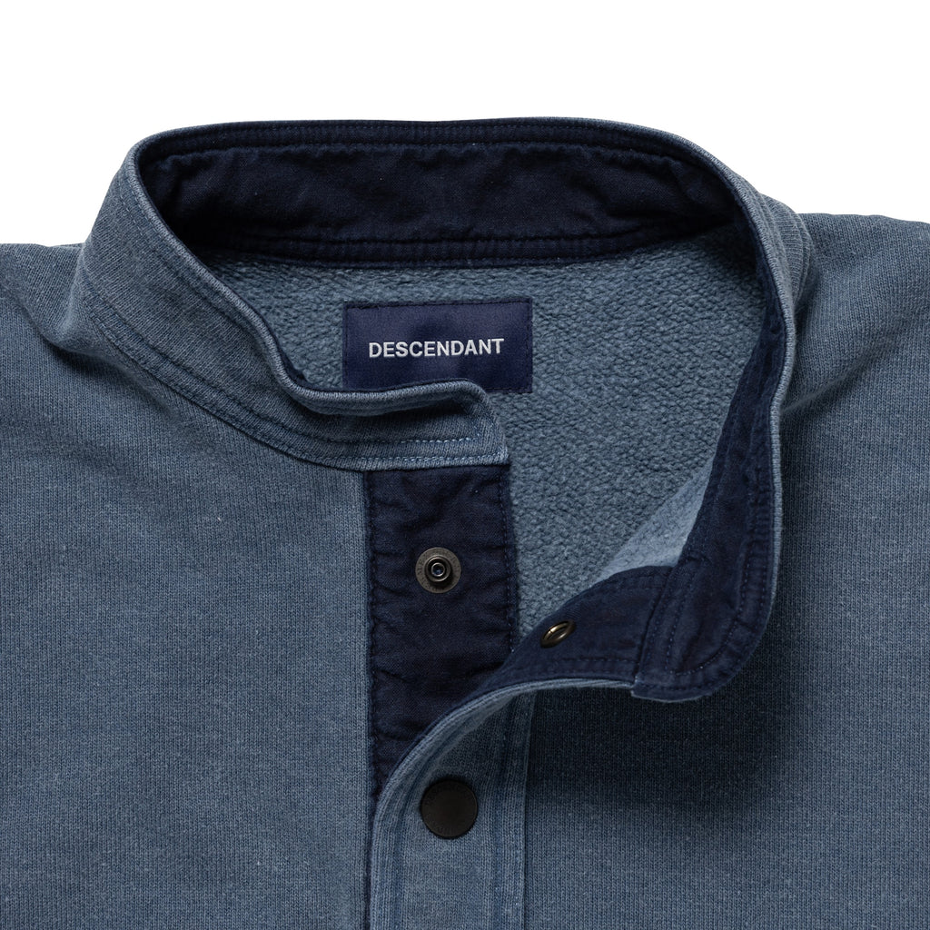 VOIL HENLEY NECK PIGMENT DYE