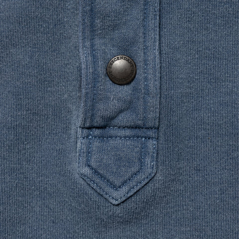 VOIL HENLEY NECK PIGMENT DYE