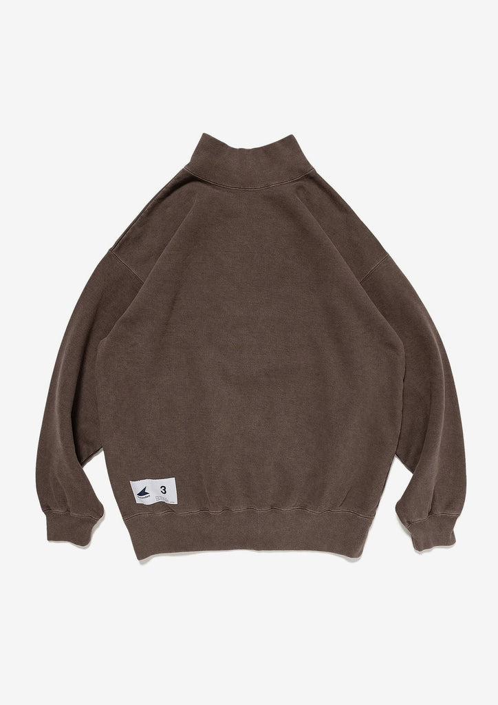 SPUR MOCK NECK PIGMENT DYE