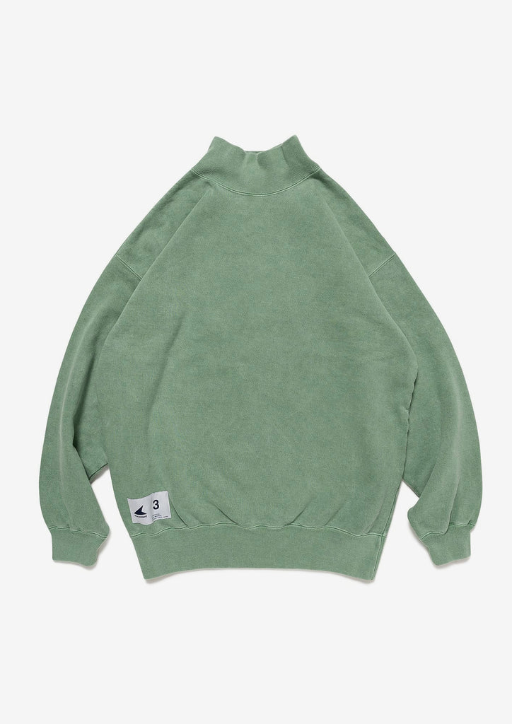 SPUR MOCK NECK PIGMENT DYE