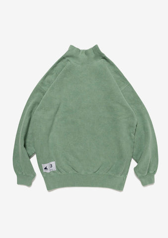 SPUR MOCK NECK PIGMENT DYE