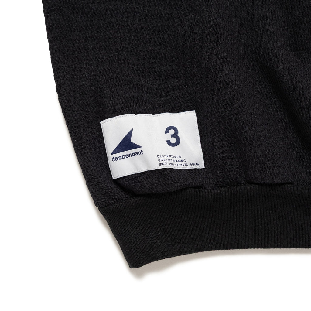 TORTOISE WAFFLE MOCK NECK LS