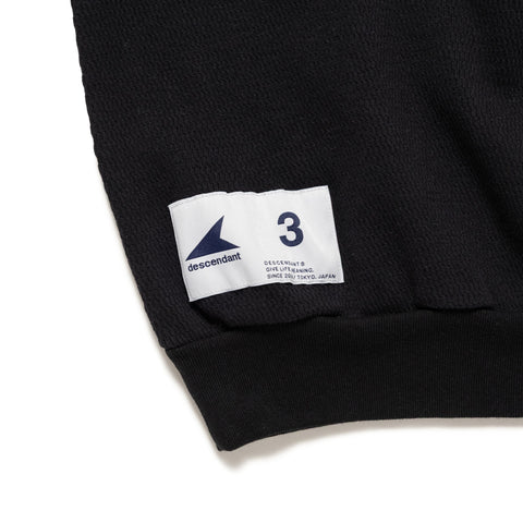 TORTOISE WAFFLE MOCK NECK LS