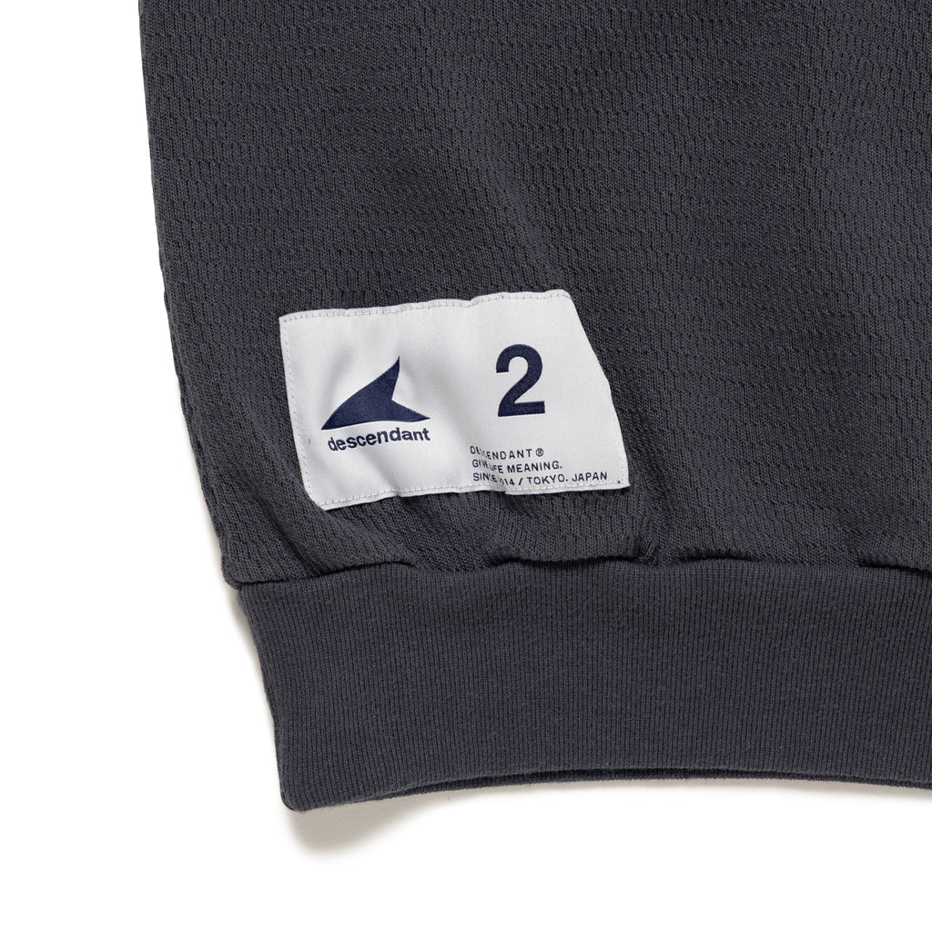 TORTOISE WAFFLE MOCK NECK LS