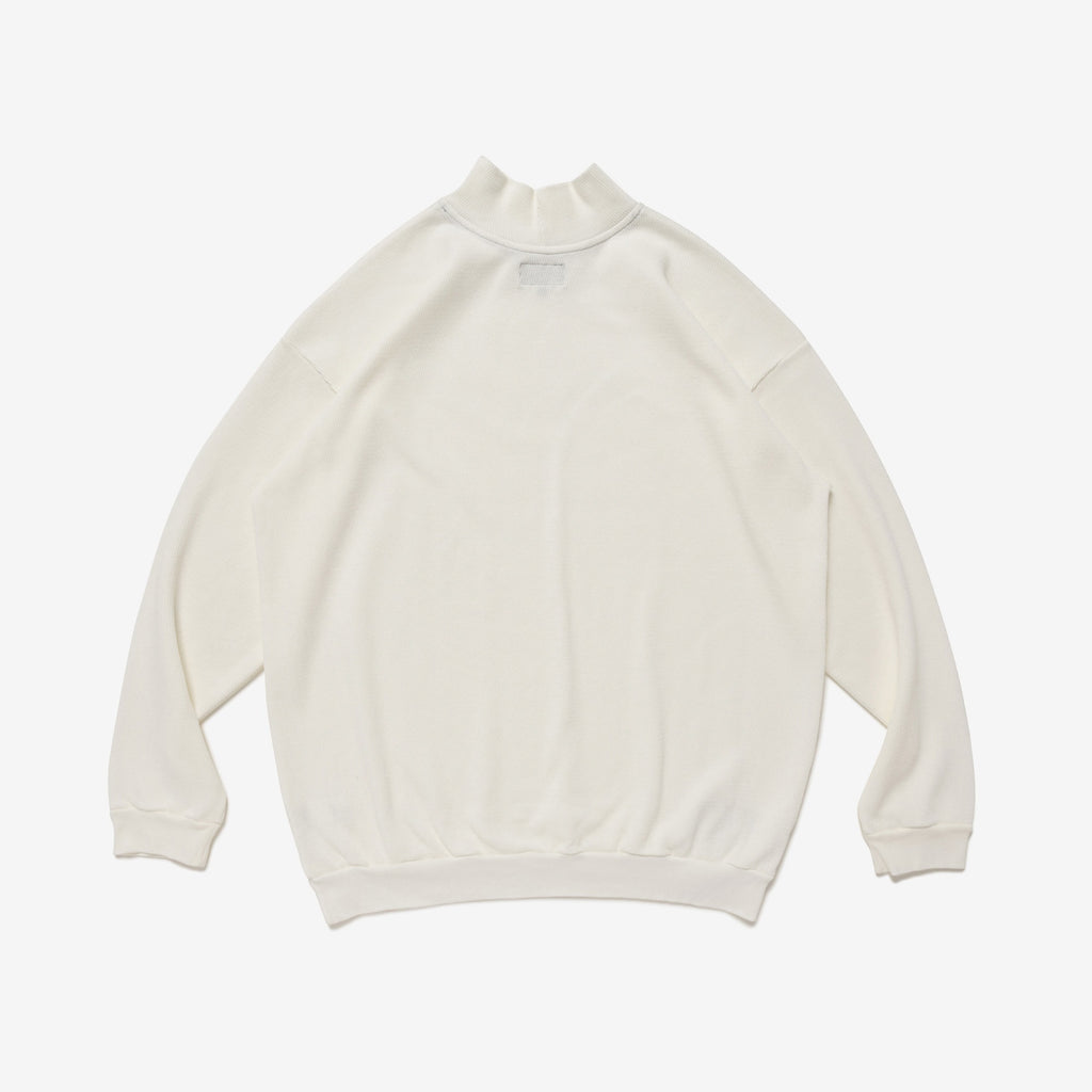 TORTOISE WAFFLE MOCK NECK LS