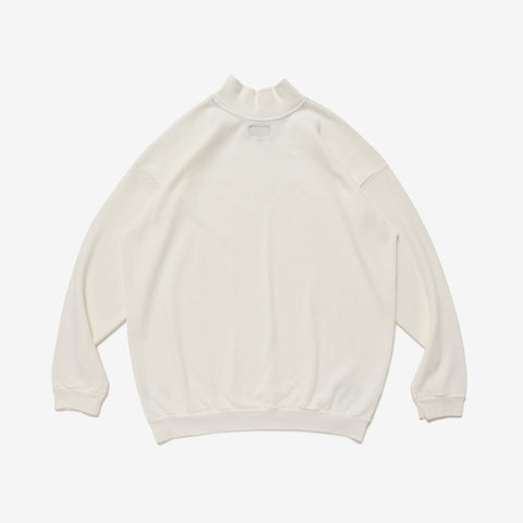 TORTOISE WAFFLE MOCK NECK LS