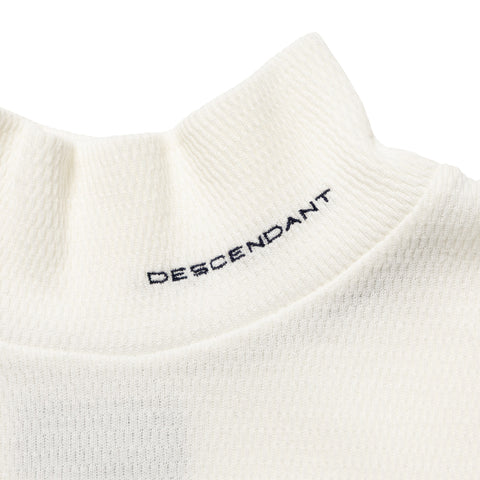 TORTOISE WAFFLE MOCK NECK LS
