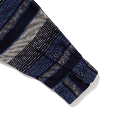 MOLE HOODED STRIPE LS SHIRT