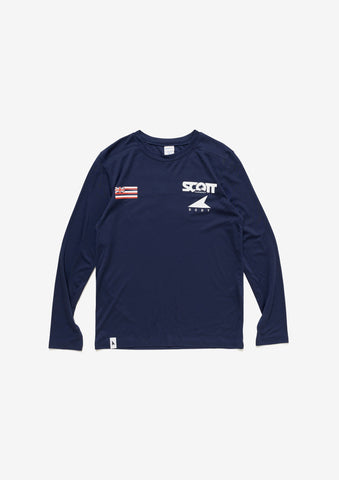 FLUKE UP RUSHGUARD LS SCOTT HAWAII