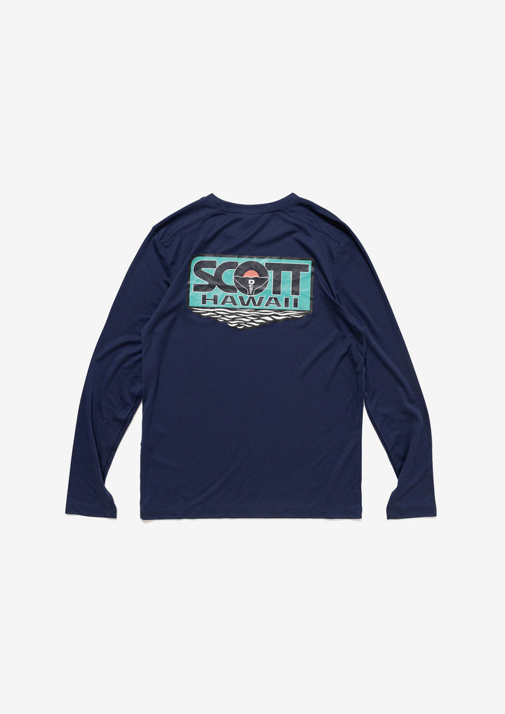 FLUKE UP RUSHGUARD LS SCOTT HAWAII